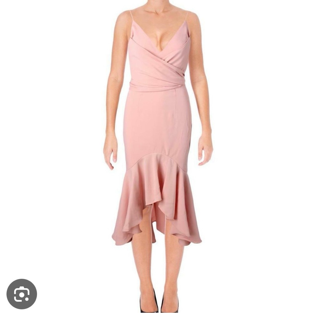 Elegant Pink/Peach bridesmaid wedding guest Jarlo Dress